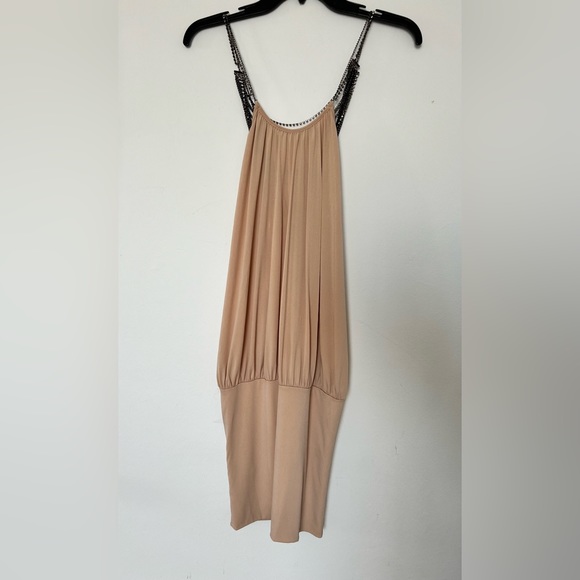 Rinascimento mini beige dress - Picture 2 of 6